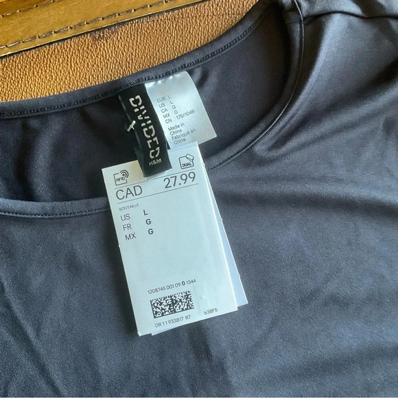 NWT H&M, JERSEY BODYCON DRESS, SIZE  LARGE - Picture 4 of 5